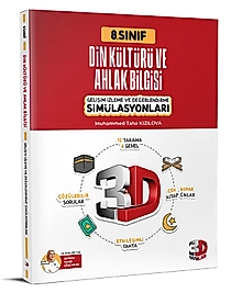3D Yayınları 8. Sınıf Simülasyon Din Kültürü ve Ahlak Bilgisi 2025 2026 Yeni Baskı Sezon