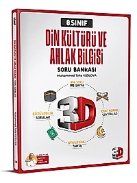 3D Yayınları 8. Sınıf Soru Bankası Din Kültürü ve Ahlak Bilgisi 2025 2026 Yeni Baskı Sezon