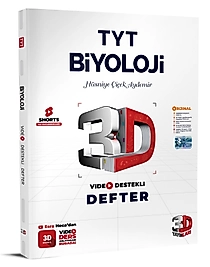 3D Yayınları TYT Video Destekli Defter VDD Biyoloji 2025 2026 Yeni Baskı Sezon