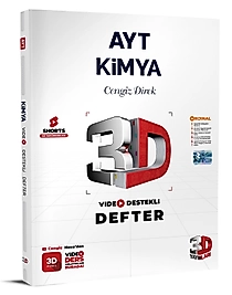 3D Yayınları AYT Video Destekli Defter VDD Kimya 2025 2026 Yeni Baskı Sezon