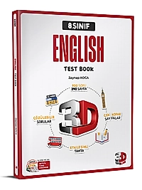 3D Yayınları 8. Sınıf Soru Bankası İngilizce 2025 2026 Yeni Baskı Sezon