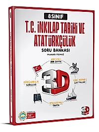 3D Yayınları 8. Sınıf Soru Bankası TC İnkılap Tarihi ve Atatürkçülük 2025 2026 Yeni Baskı Sezon