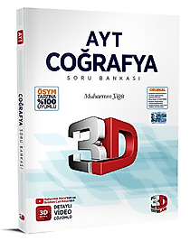 3D Yayınları AYT Soru Bankası Coğrafya 2025 2026 Yeni Baskı Sezon