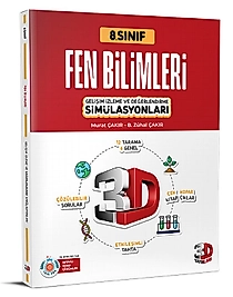 3D Yayınları 8. Sınıf Simülasyon Fen Bilimleri 2025 2026 Yeni Baskı Sezon