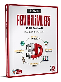 3D Yayınları 8. Sınıf Soru Bankası Fen Bilimleri 2025 2026 Yeni Baskı Sezon