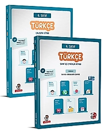 3D Yayınları 6. Sınıf Türkçe Çalışma ve Sınıf İçi Etkinlik Kitabı 2025 2026 Yeni Baskı Sezon